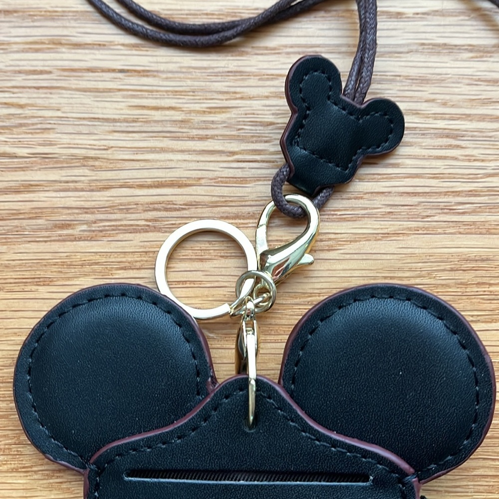 Happy Dream/Mickey Mouse lanyard/black with gold letter - Picture 3 of 6
